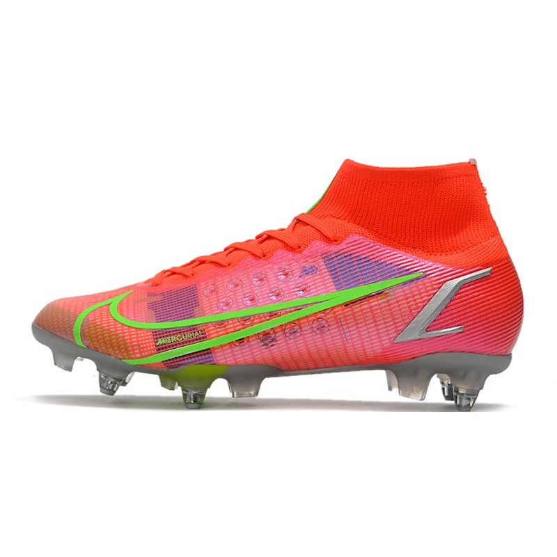 Nike Mercurial Superfly Elite SG PRO AC Spectrum Červené stříbrný